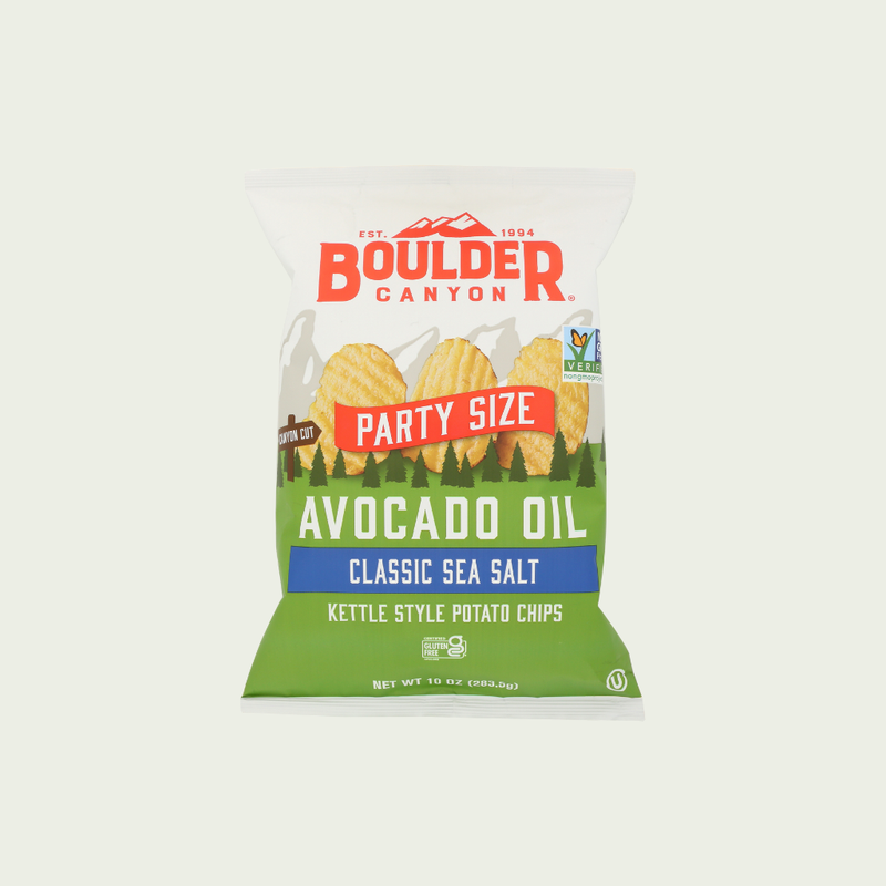Boulder Canyon Avocado Oil Sea Salt Canyon Cut Chips