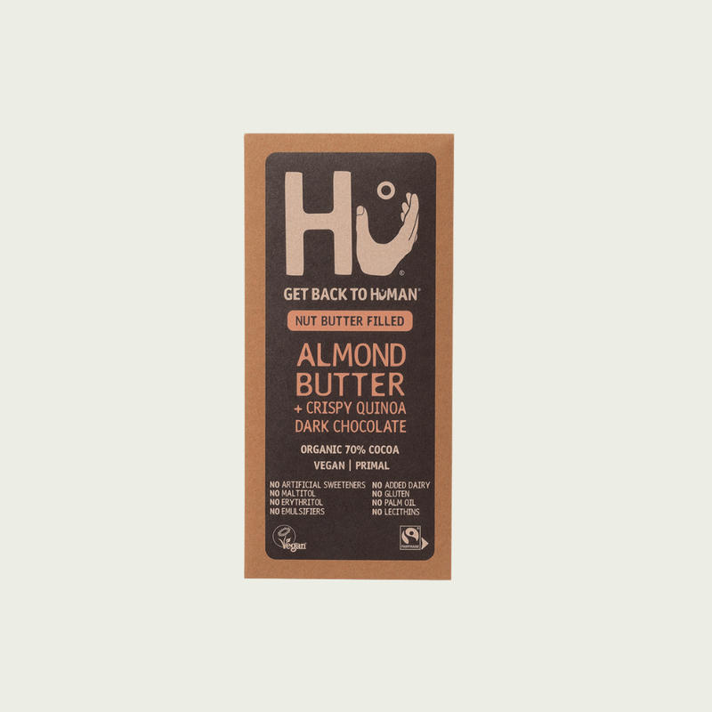 Hu Almond Butter & Crispy Quinoa Dark Chocolate Bar