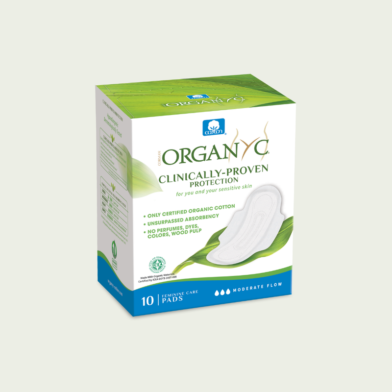 Organyc Period Pads, Moderate Flow