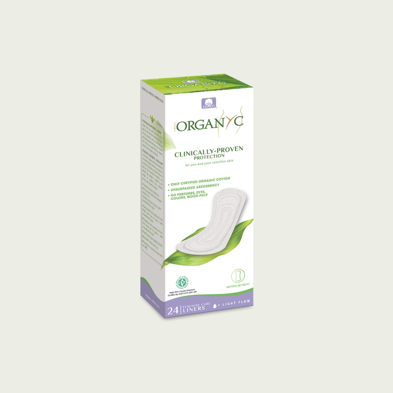 Organyc Panty Liners, Light Flow (Flat)