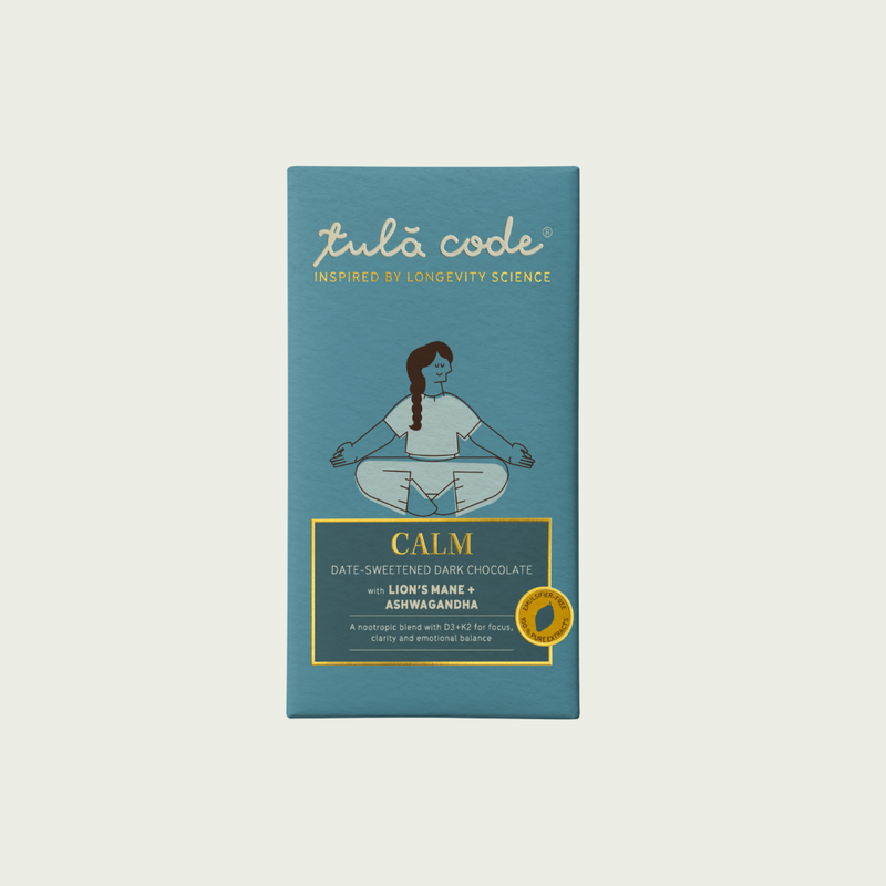 Tulā Code "Calm" Functional Dark Chocolate