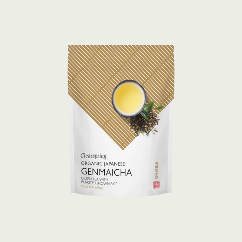 Clearspring Organic Japanese Genmaicha Green Tea with Roasted Rice, Loose Leaf