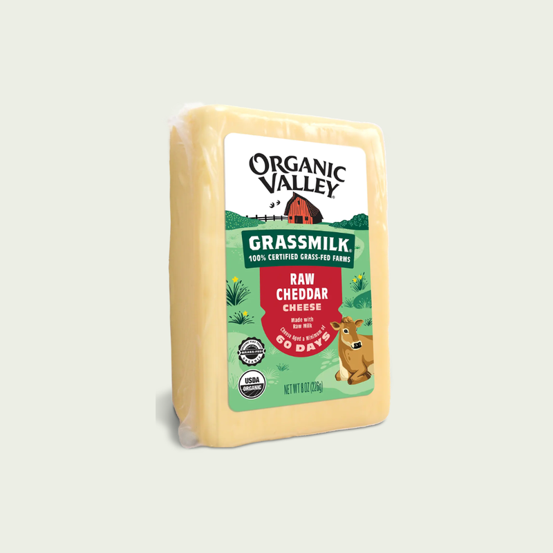Organic Valley Organic Grassmilk Medium Cheddar Cheese