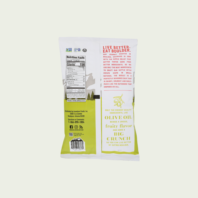 Boulder Canyon Olive Oil Sea Salt Kettle Cooked Chips