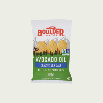 Boulder Canyon Avocado Oil Sea Salt Canyon Cut Chips