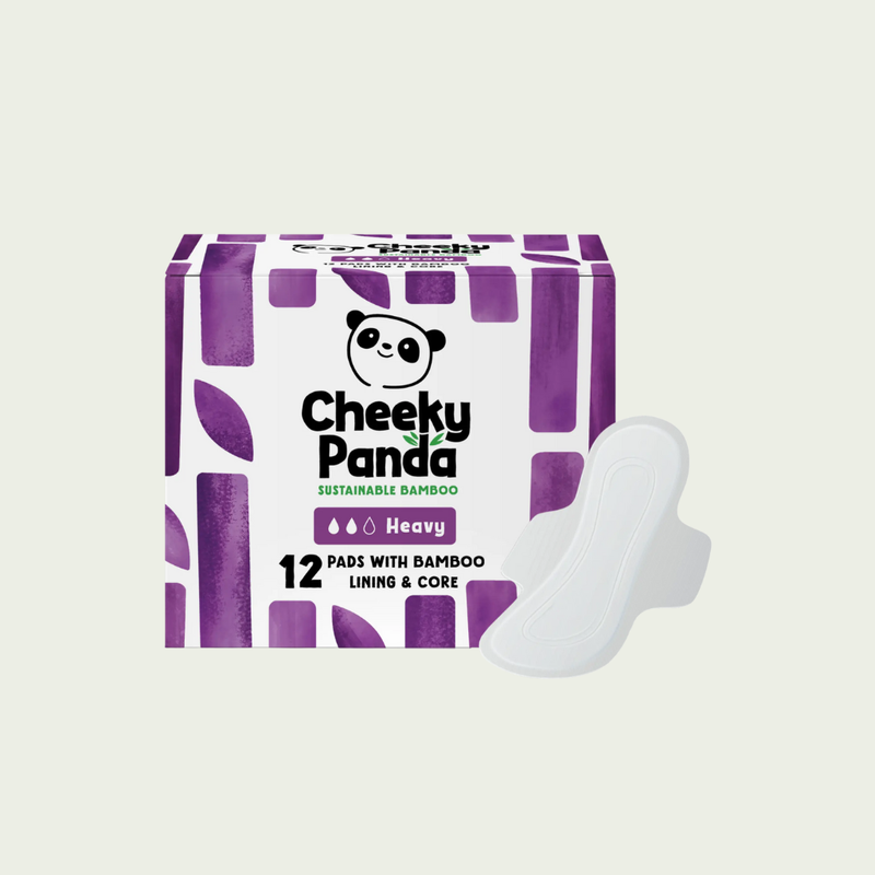 Cheeky Panda Bamboo Sanitary Pads, Heavy Flow