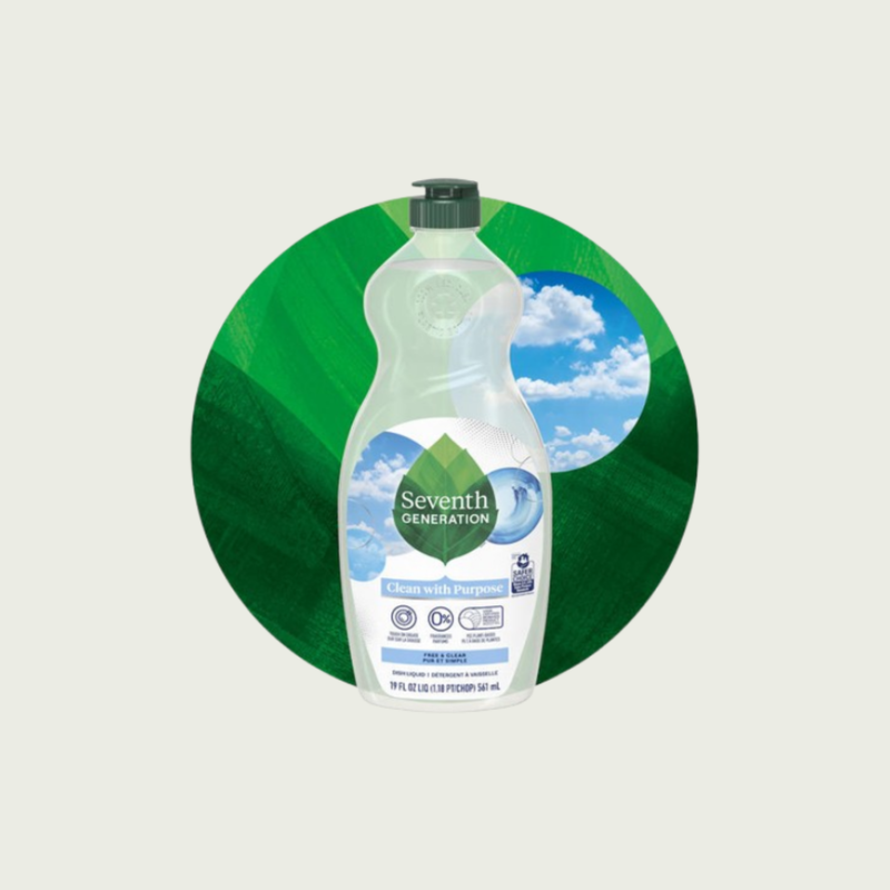 Seventh Generation "Free & Clear" Dishwashing Liquid