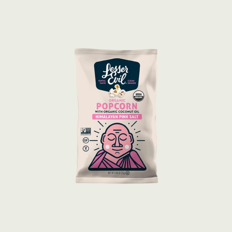 LesserEvil Organic Himalayan Pink Salt Popcorn