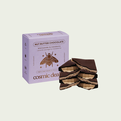 Cosmic Dealer Wild Lavender & Macadamia Nut Butter Chocolate Square