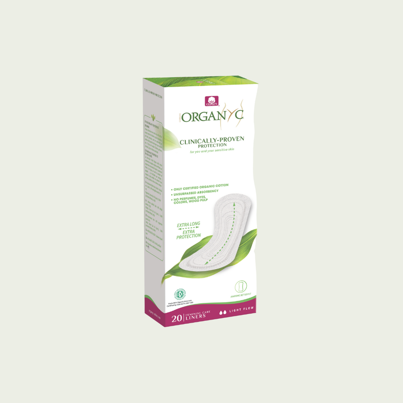 Organyc Extra Long Panty Liners (Flat)
