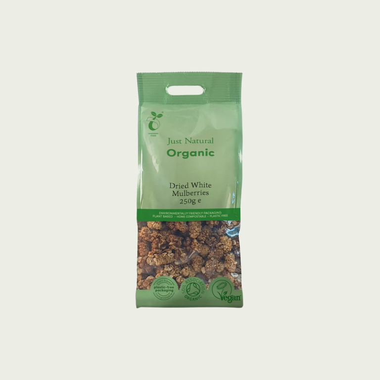 Just Natural Organic Dried White Mulberries