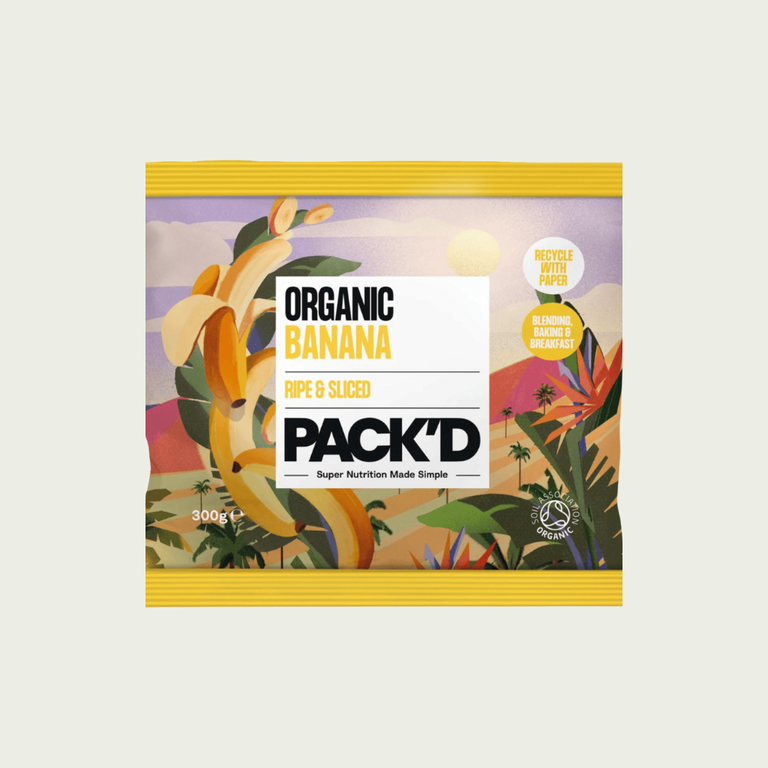 Pack’D Organic Ripe & Sliced Bananas