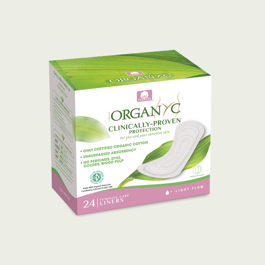 Organyc Panty Liners, Light Flow (Folded)