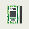 Cheeky Panda Black Bamboo Paper Sip Straws