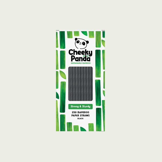 Cheeky Panda Black Bamboo Paper Straws
