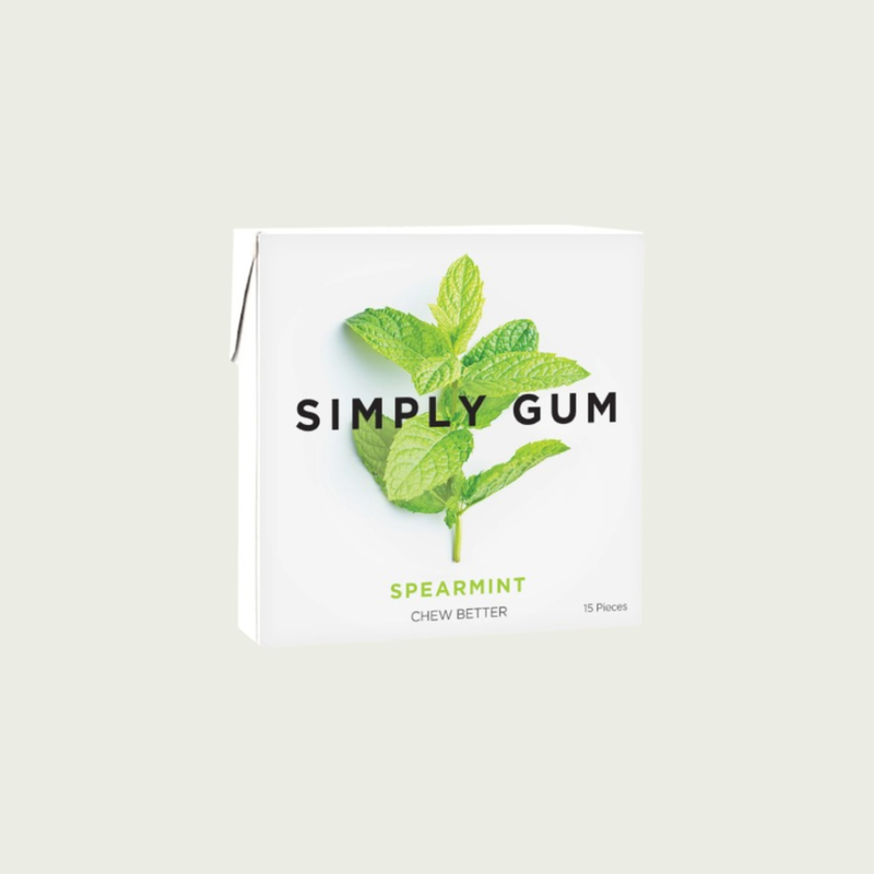 Simply Gum Spearmint Natural Chewing Gum