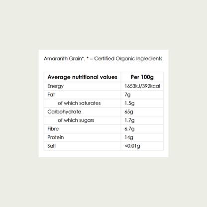 Biona Organic Amaranth Ancient Grain
