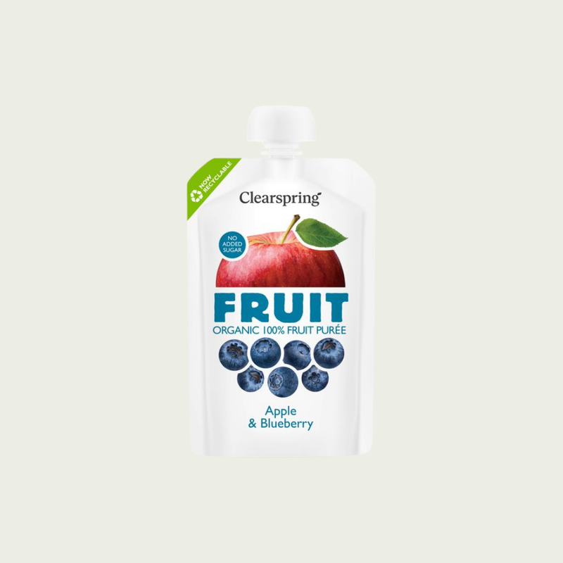 Clearspring Organic Apple & Blueberry Fruit Purée
