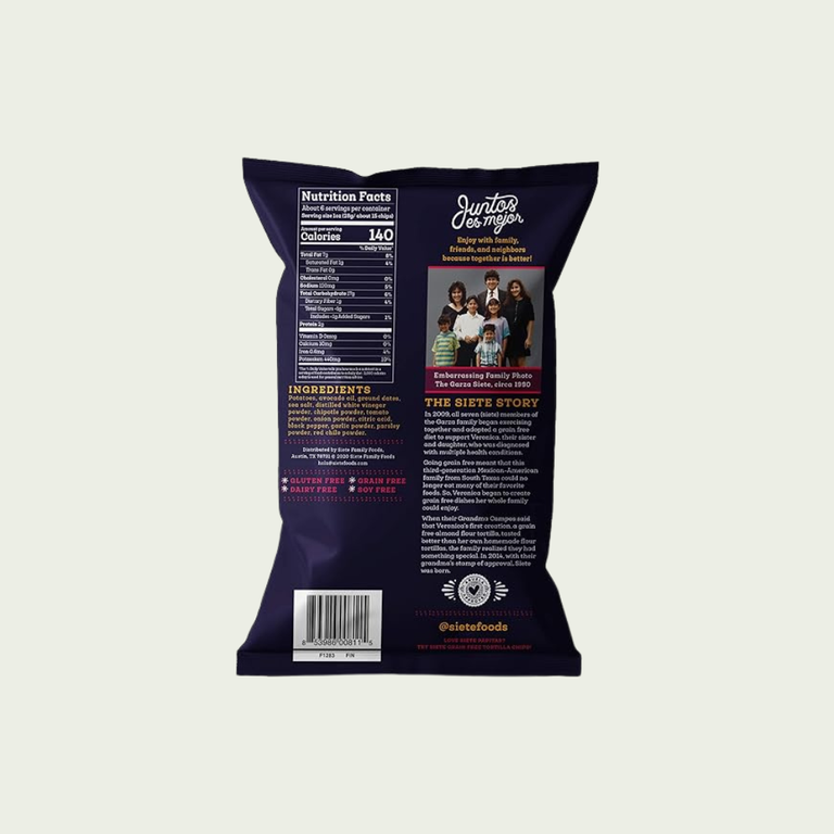 Siete Chipotle BBQ Potato Chips