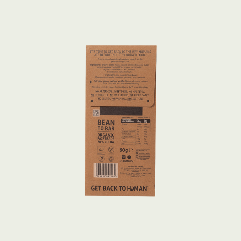 Hu Cashew Butter & Vanilla Dark Chocolate Bar