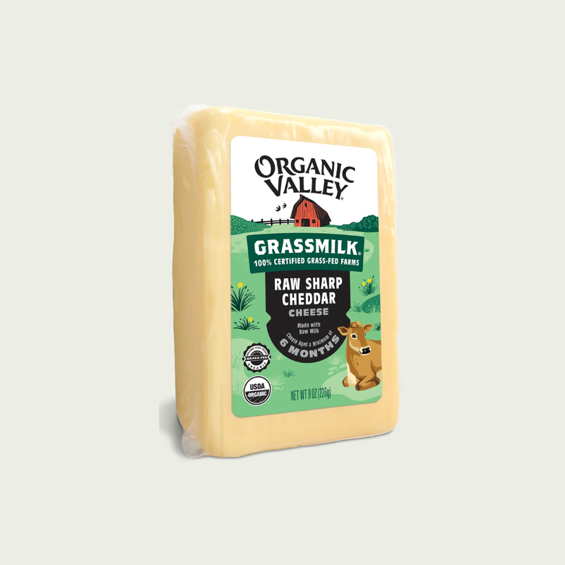Organic Valley Organic Grassmilk Sharp Cheddar Cheese