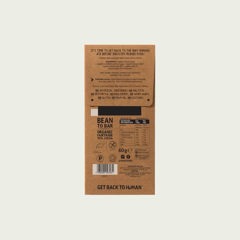 Hu Crunchy Mint Dark Chocolate Bar
