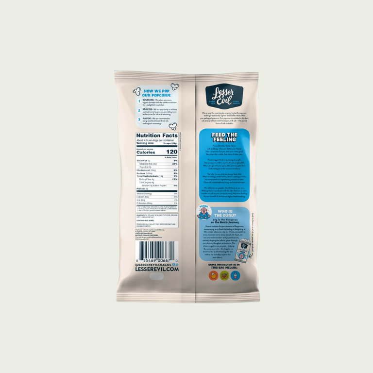 LesserEvil Organic "Oh My Ghee" Popcorn