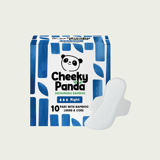 Cheeky Panda Bamboo Sanitary Pads, Night Flow