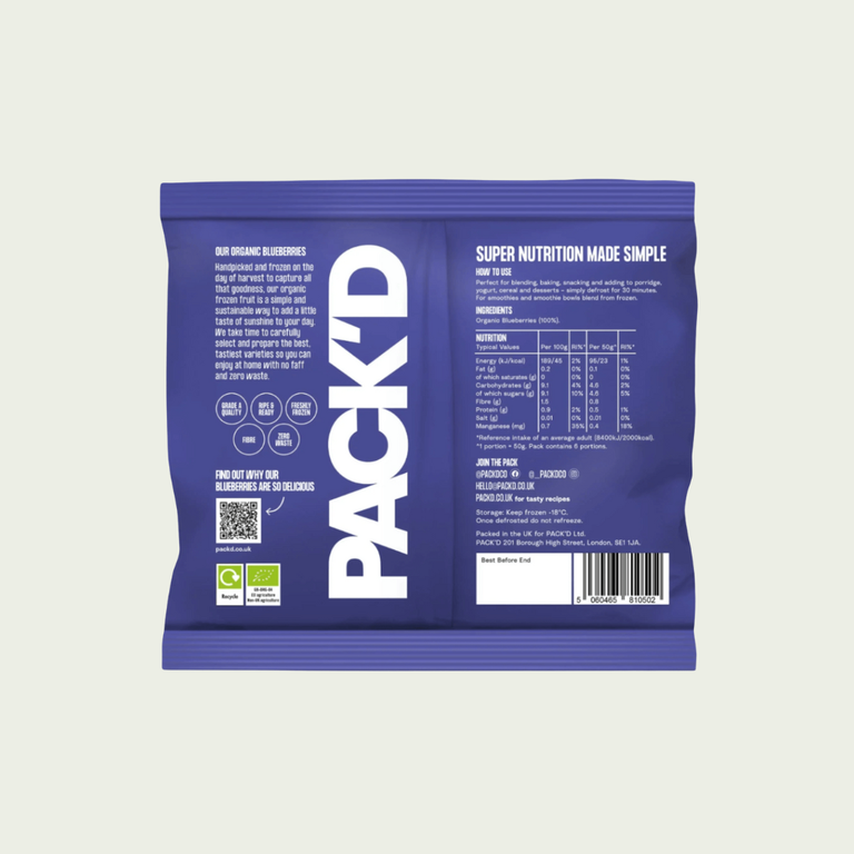 Pack’D Organic Blueberries