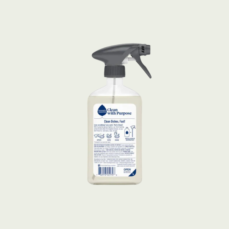 Seventh Generation "Free & Clear" Dish Soap Foam Spray