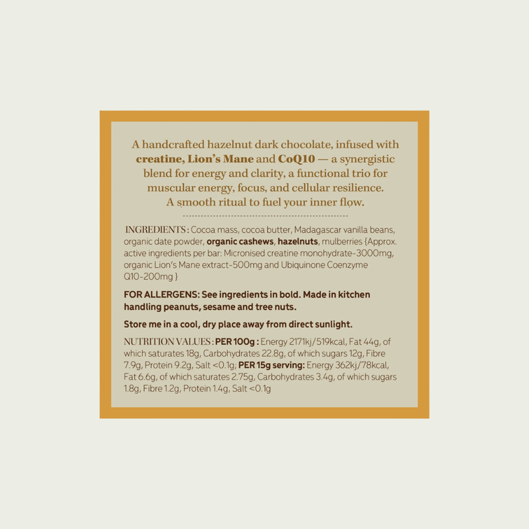 Tulā Code "Qiflow" Functional Dark Chocolate