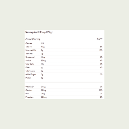 Straus Family Creamery Organic Whole Milk Plain Yogurt