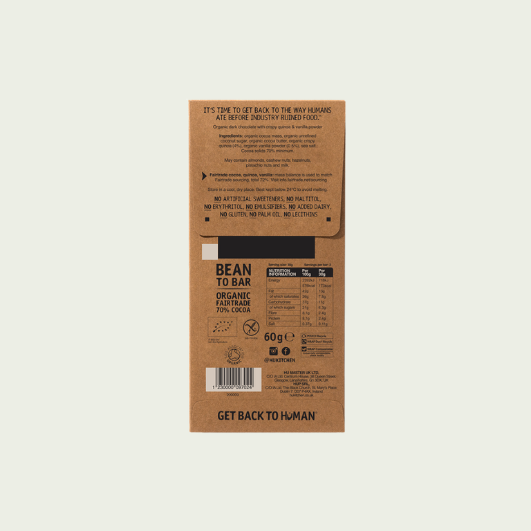 Hu Vanilla Crunch Dark Chocolate Bar
