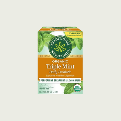 Traditional Medicinals Triple Mint Probiotic Tea