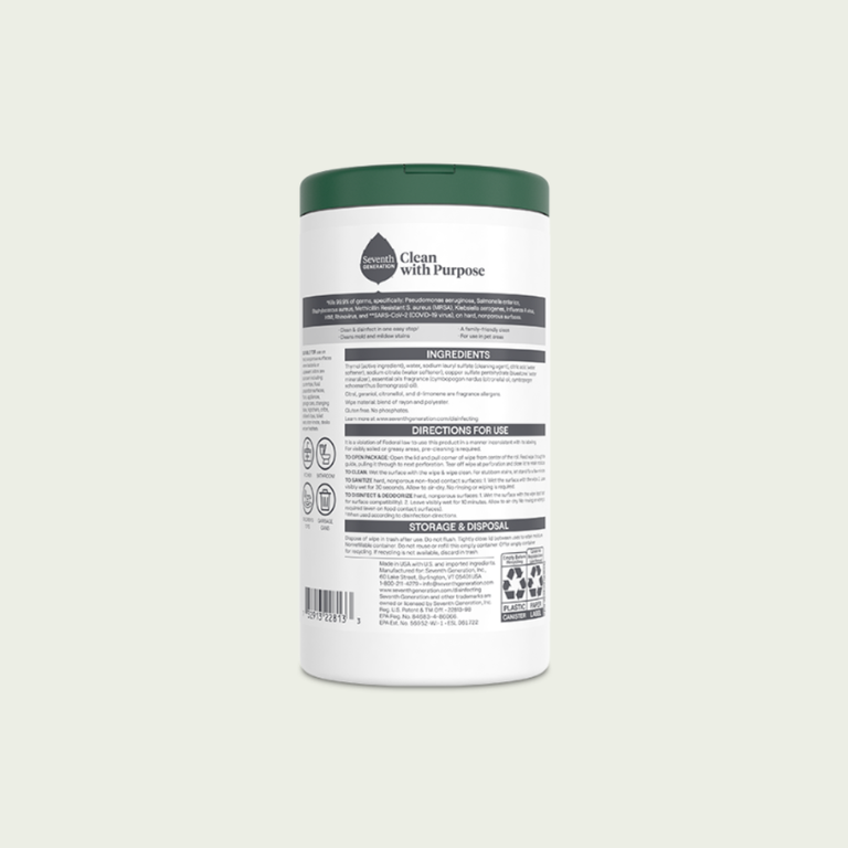Seventh Generation Disinfecting Multi-Surface Wipes